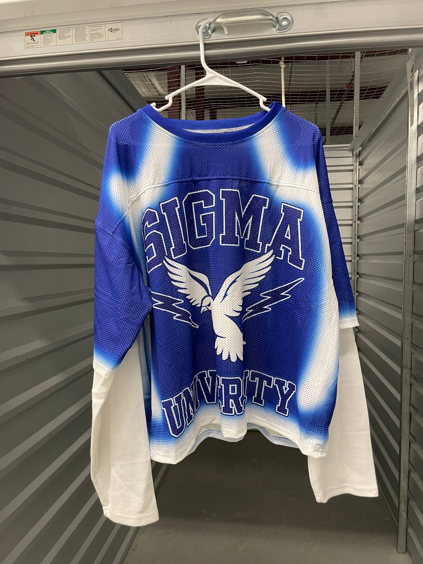 Oversized Sigma University Double Layer Mesh Jersey