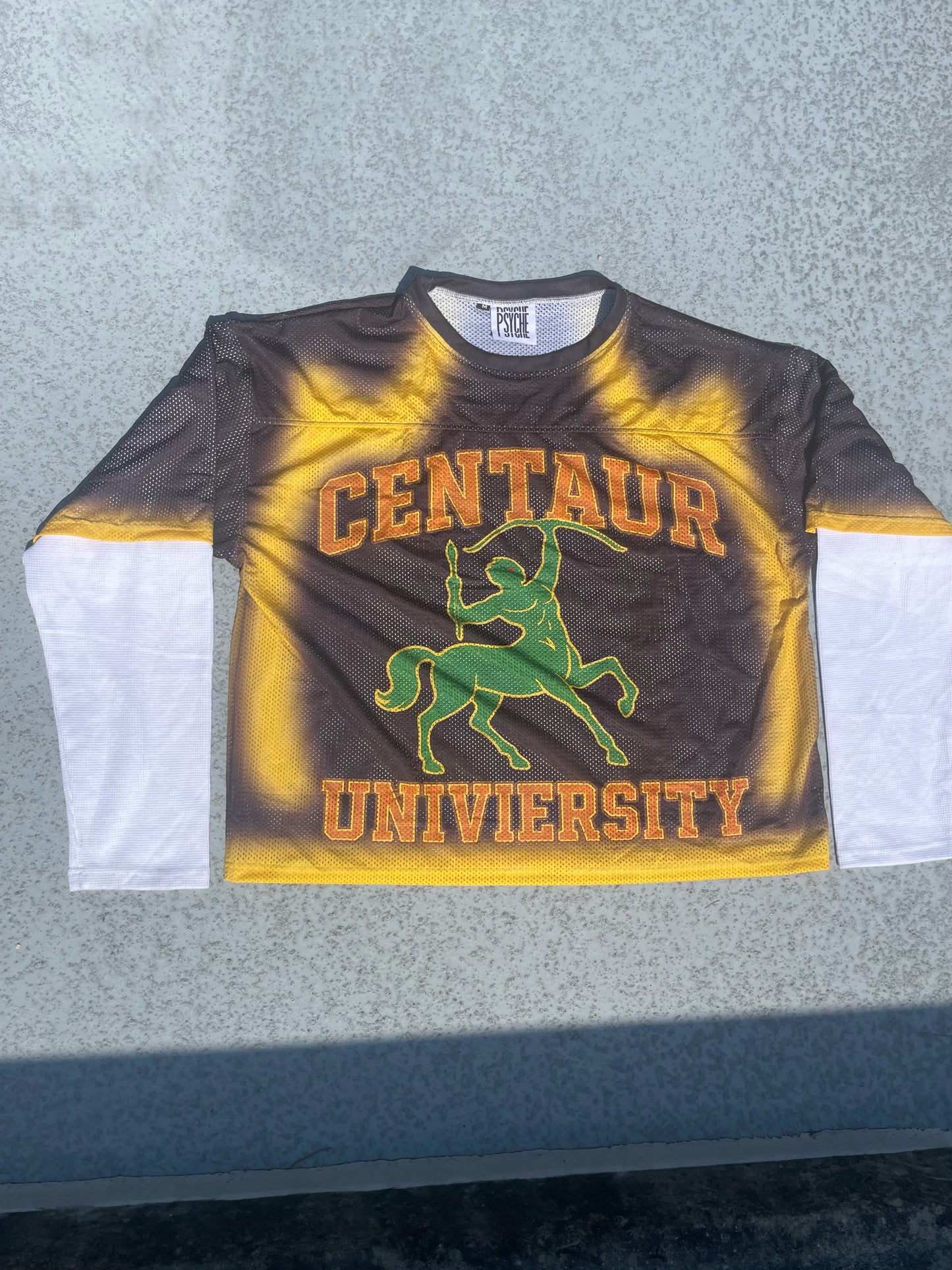 Oversized Centaur University Double Layer Mesh Jersey
