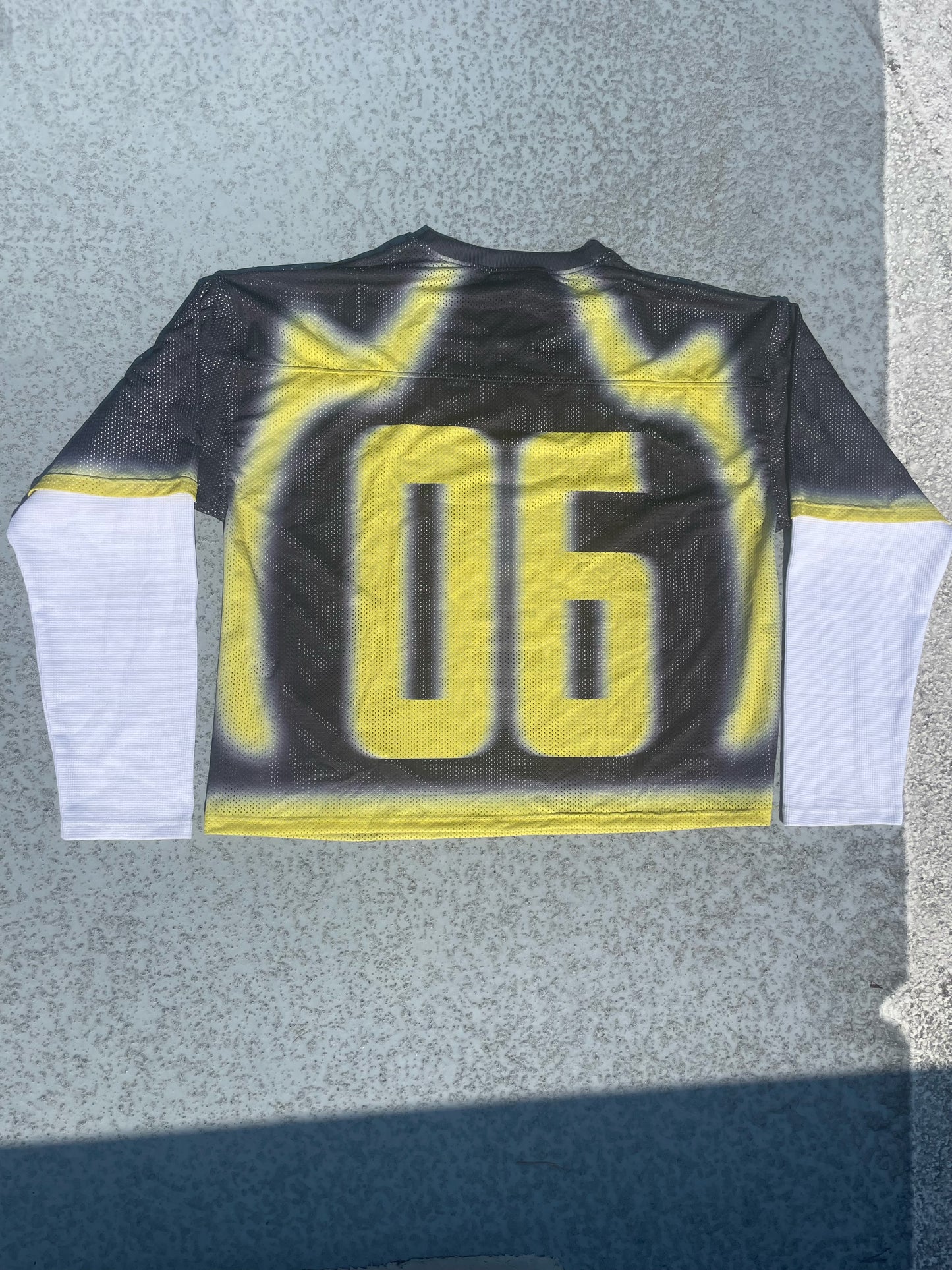 Oversized Alpha University Double Layer Mesh Jersey