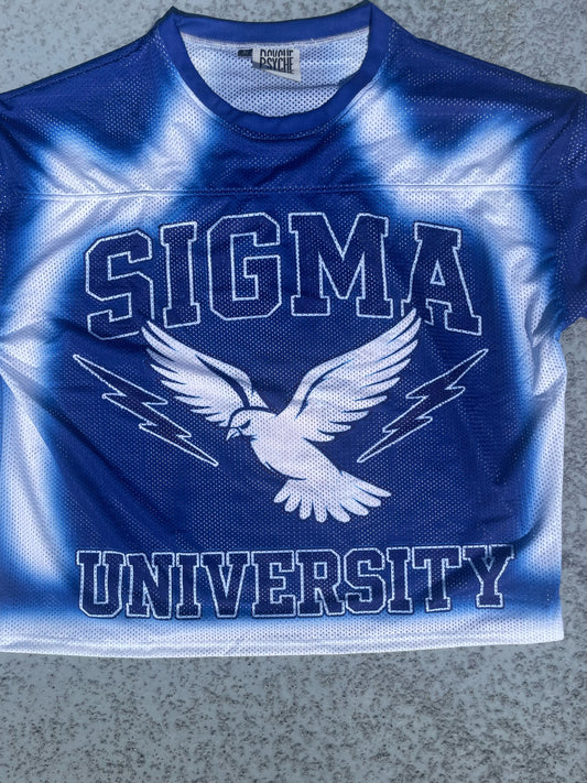 Oversized Sigma University Double Layer Mesh Jersey