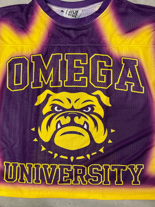 Oversized Omega University Double Layer Mesh Jersey
