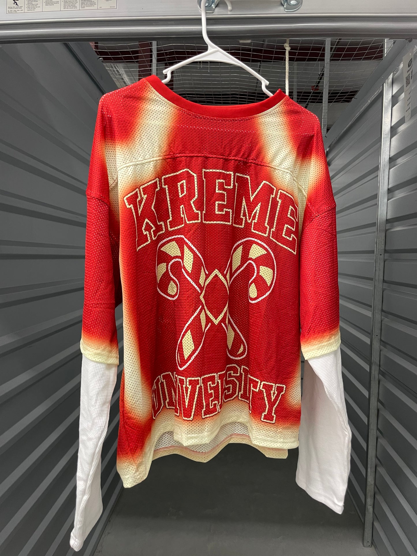 Oversized Kreme University Double Layer Mesh Jersey