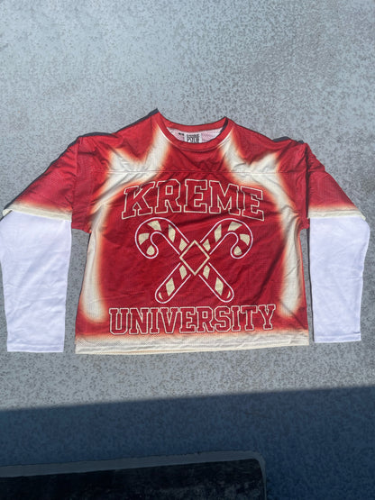 Oversized Kreme University Double Layer Mesh Jersey